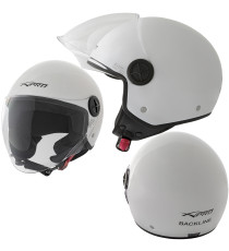 Casco Jet Scooter Moto Quad Omologato ECE 22 06 Visiera Sonicmoto Bianco