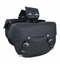 Borse laterali borsa moto Custom Chopper Universale 21 l Nero