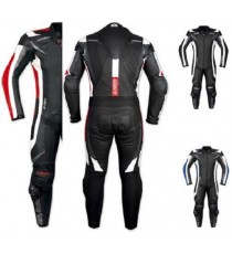Tuta intera  moto  pelle Professionale Traforata Protezioni CE Estiva A-pro
