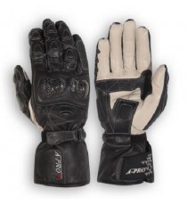 Guanto Pelle Moto Protezione Carbonio Pista Sport Race Racing Naked Touring