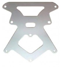 Flangia Porta Targa Universale Moto Scooter Custom Naked Adattatore Alluminio