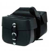 Borsa Bisaccie Laterali Universali Moto Custom Chopper Bobber Nero