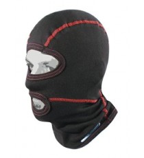 Sottocasco Cotone Invernale 3 Fori Moto Custom Scooter Passamontagna Quad Nero