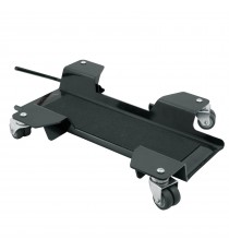 Cavalletto Sposta Moto Carrello Pedana Scooter Universale 4 Ruote Nylon Rosso