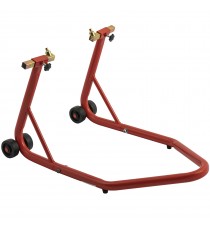 Cavalletto Alza Moto Regolabile Solleva Anteriore Perno 2 Ruote Rosso