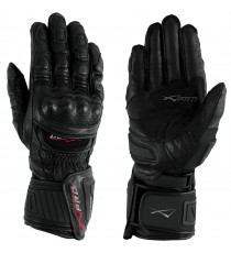 Guanto Pista Racing Sport Protezioni Tecnico Professionali Pelle Moto A-pro Nero