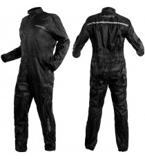 Motorcycle-Scooter-One-1-pc-Full-Body-Motorbike-Waterproof-Over-Rain-Suit-Black-Composit