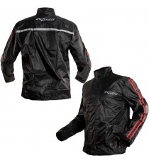Rain-Jacket-Over-Coat-Lined-Scooter-Motorcycle-Warterproof-Motorbike-Red-Composit