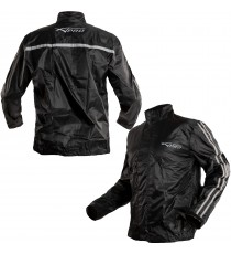 Giacca Tuta Antivento Impermeabile Moto Antiacqua Antipioggia Argento
