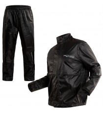 Waterproof-Jacket-Motorbike-Motorcycle-Trouser-Over-2pcs-Rain-Suit-Scooter-Black-Composit