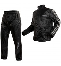 Waterproof-Trousers-Jacket-Rainproof-High-Visibility-Scooter-Moto-Silver-A-PRO-Composit