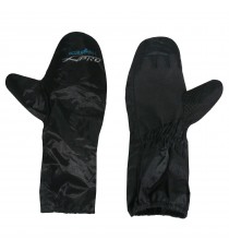 Copri Guanti Impermeabili Tessuto Cerato Antipioggia Moto Scooter Custom Nero