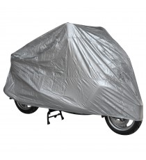 Telo Copri Moto Scooter Naked Customo Impermeabile PVC Universale Argento S