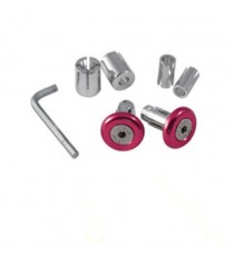 Contrappesi Manubrio Moto Scooter Stabilizzatori Universali Cross Rosso