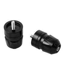 Contrappesi Manubrio Moto da 18mm a 22mm Universale Moto Scooter nero