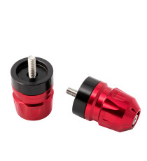 Contrappesi Manubrio Moto da 18mm a 22mm Universale Moto Scooter ROSSO