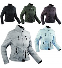 Giacca Donna Moto Scooter Protezioni CE Sfoderabile Impermeabile CittàCity