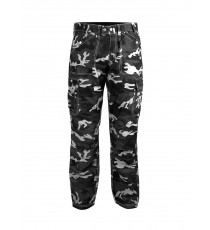 Mantalone Jeans Mimetico Moto Rinforzi Aramid Protezioni CE Tasconi Laterali