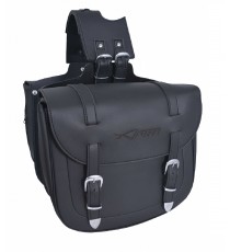 Bisacce Moto Coppia Borse Custom Universali Sotto Sella Nero