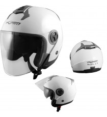 Duplex-Casco-Helmet-Motorcycle-Bianco-White-A-Pro-Sonic-Moto-Set