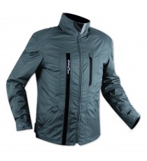 Giacca Moto Scooter City Protezioni CE Sfoderabile Giubbino Impermeabile Blu