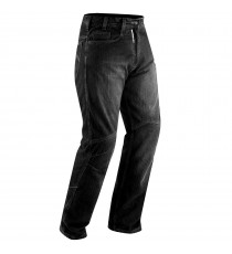 Jeans Moto Pantaloni Protecioni Omologate CE Ginocchia Rinforzi Fianchi Nero 