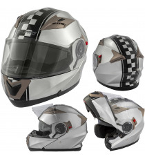 GAS_Casco_Modulare_Moto_Motorcycle_Argento_A-Pro