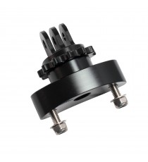 Supporto Alluminio Casco Adattatore GoPro Base Girevole 360 Moto Cross MTB