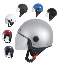 Casco Jet Demi Scooter Moto Omologato ECE 22 Visiera Antigraffio SonicMoto