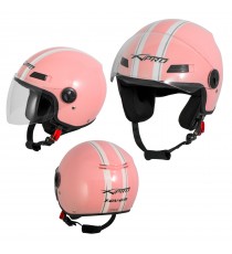 Jet Helmet Fever A-Pro Casco Pink Sonicmotoshop