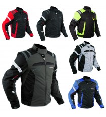 Giacca Sport Touring Tessuto Moto Cordura CE Protezioni Sfoderabile Scooter