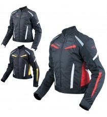 Moto Giacca Donna Sport Impermeabile Impermeabile Tessuto Riflettente