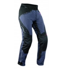 Pantaloni Donna Lady Impermeabile Moto Imbottitura Termica Estraibile Blu