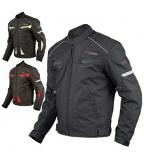 Giacca Moto Sport Tessuto Protezioni CE Impermeabile Ventilata Regolabile