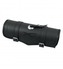 Porta Oggetti Attrezzi Documenti Custom Moto Borsa Barilotto Nero