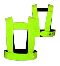 Alta Visibilità Cintura Rinfrangente Sicurezza Moto Auto Scooter Custom Fluo