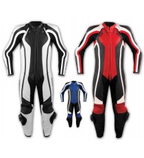Tuta Pelle Intera Moto Racing Pista Sport Professionale Protezioni Omologate