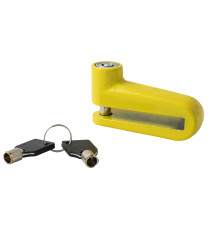 Lucchetto Blocca Disco Antifurto Scooter Moto Perno Acciaio con Chiave Giallo