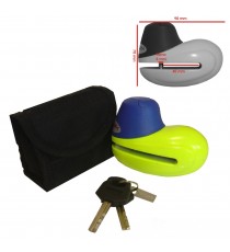 Bloccadisco Lucchetto Antifurto Perno 5 mm Acciaio Moto Scooter Chiave Giallo