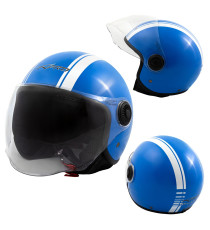 Jet Helmet Medley A-Pro Helmet Blue white Sonicmotoshop A-pro Composit