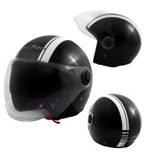Jet Helmet Medley A-Pro Helmet black white Sonicmotoshop A-pro Composit