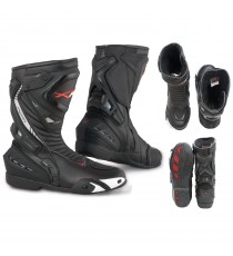 Monaco-A-Pro-Stivale-Boots-Nero-Black-Motorcycle-Sonic-Moto