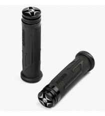 Moto Manopole Manubrio Gomma Antiscivolo Universale Motocross SonicMoto Nero