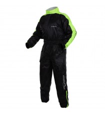 Tuta Impermeabile Antipioggia Moto Alta Visibilità Antiacqua Scooter FLUO A-PRO