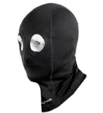 Sottocasco Passamontagna cotone elasticizzato 2 fori Moto Bici Snowboard  Nero