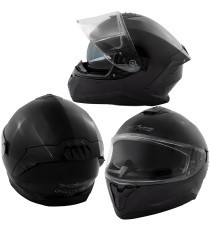 PANIC Full Face Helmet Casco Integrale BLACK