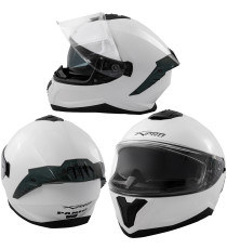 PANIC Full Face Helmet Casco Integrale WHITE