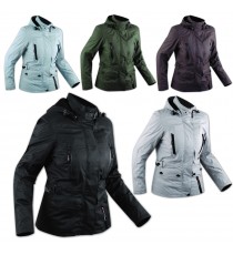 Giacca Scooter Lady Giaccone Città Moto Donna Cappucci Impermeabile Protezioni