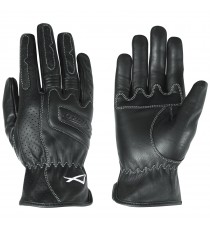 Guanto Città Moto Scooter Traspirante Pelle Traforata Foderato Corto Estivo