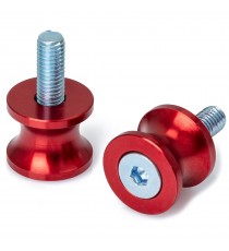 Coppia Supporti Cavalletto Moto Nottolini Accessori Alzamoto Vite M 12 Rosso